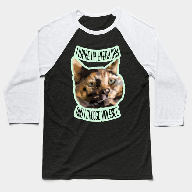 Torties Are Always Trouble Baseball T-Shirt by nonbeenarydesigns